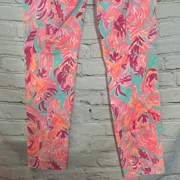 Lilly Pulitzer Straight Leg Pants Size 6 Excellent Condition - Picture 6 of 10